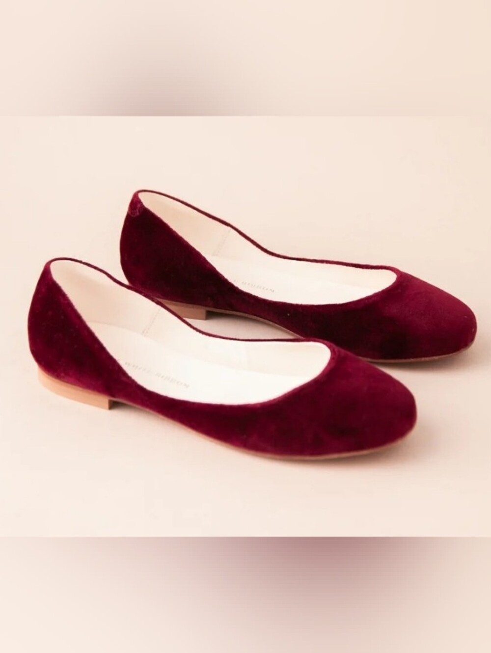 NEW MILA BALLET FLATS – Bordeaux Velvet